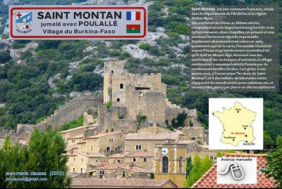 Saint Montan (Ardèche) jumelé avec Poulallé (Burkina-Faso)