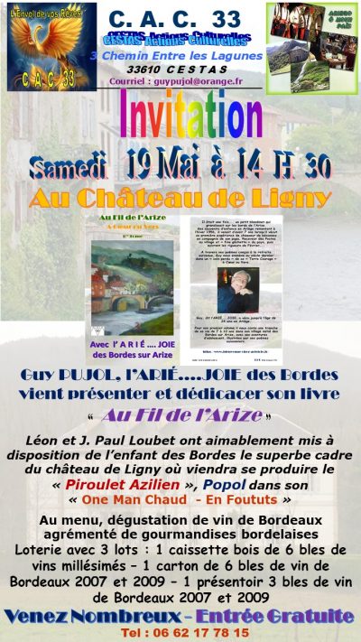 Affiche Invitation Ligny 19 Mai 2018