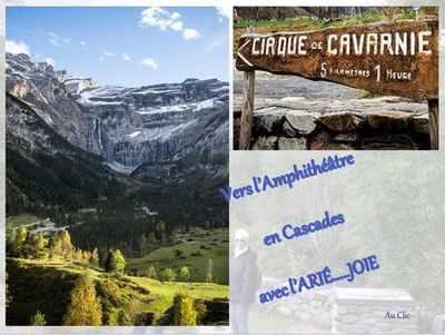 Cirque de Gavarnie – Vers l’amphithéâtre en cascades avec l’Arié…Joie